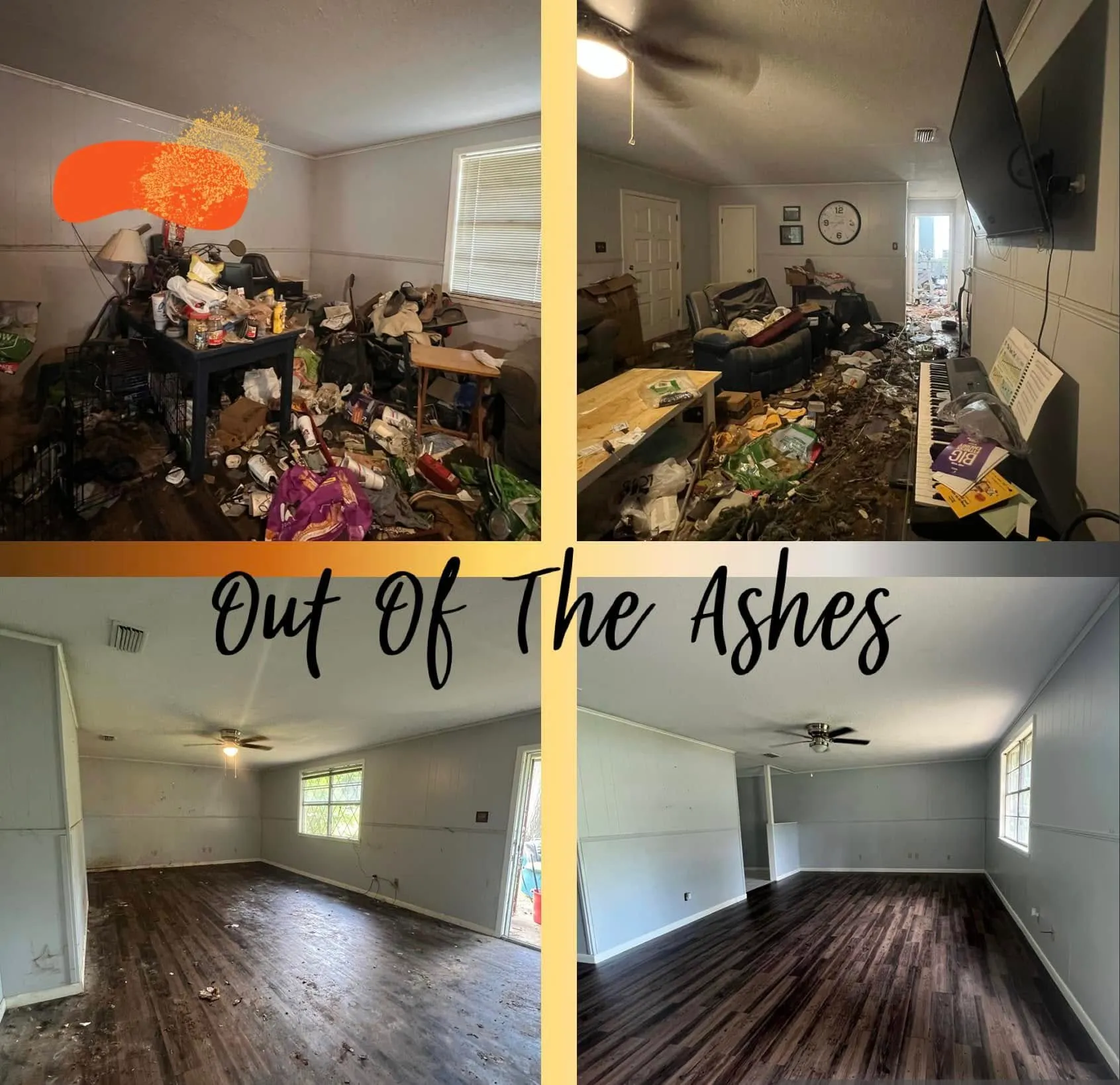 Before and after cleaning or organizing transformation by Out of the Ashes Cleaning Services, photo 15